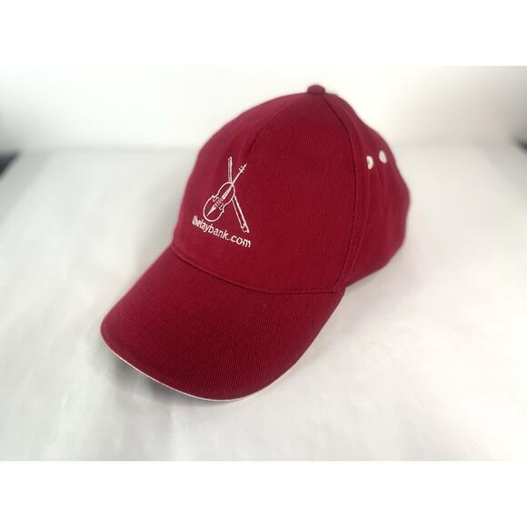 Retro The Tay Bank Beechfield Adjustable Red Violin Golf Cap NWT - Picture 2 of 8